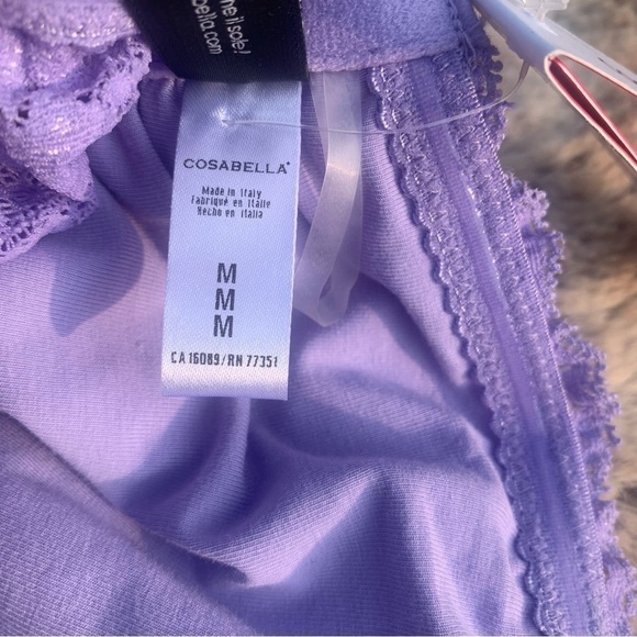 Cosabella Never Say Never Bandeau Bra Flirtie Issus Purple - Picture 5 of 8